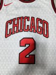 NBA 2 Ball Chicago Bulls 22-23 city Maillot blanc brodé